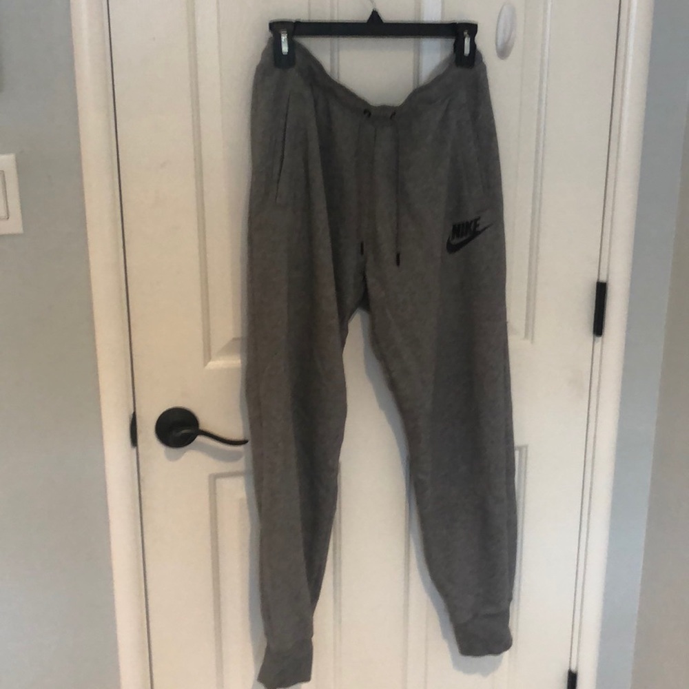 Grey Nike joggers